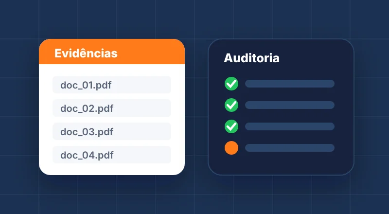 Controle de Documentos, Processos e Evidências para Auditorias — ilustração do serviço